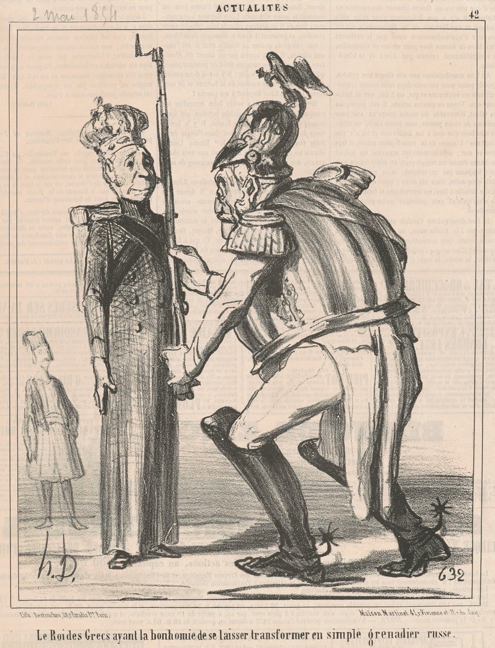 Král Řeků... od Honoré Daumier
