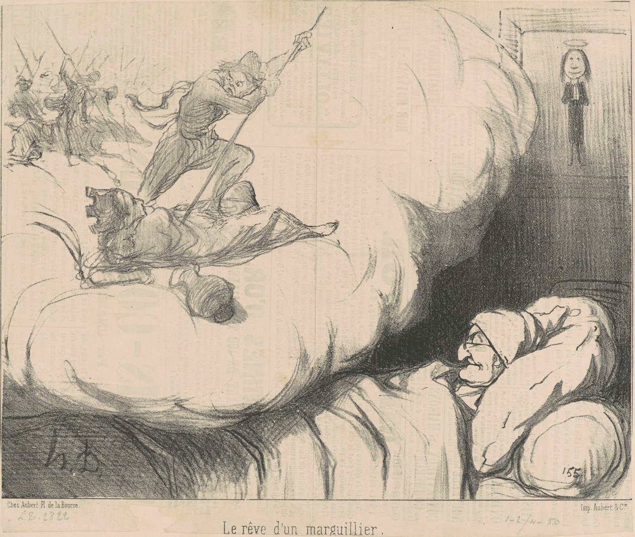 Kostelní sen od Honoré Daumier