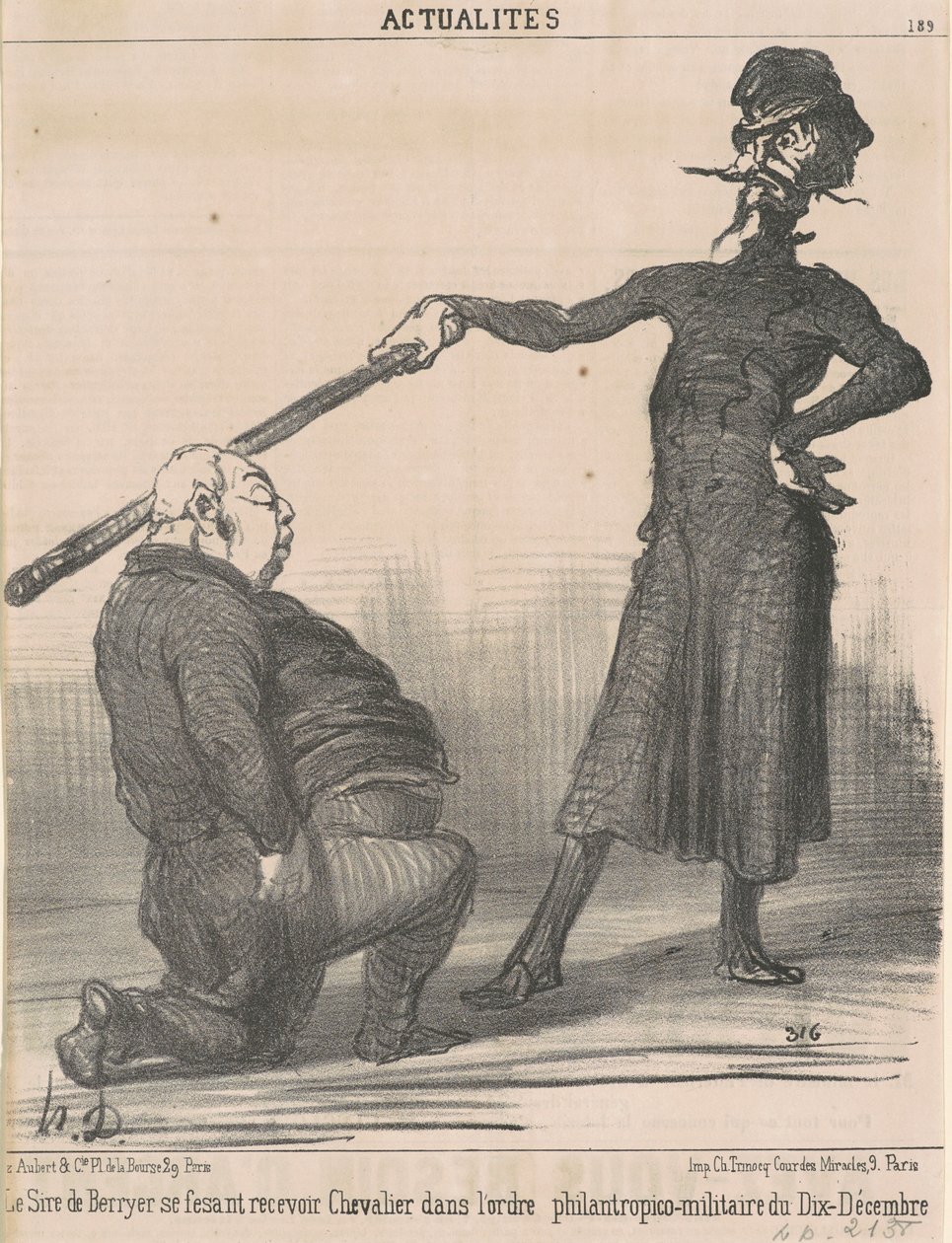 Otec Berryer ... Chevalier ... od Honoré Daumier