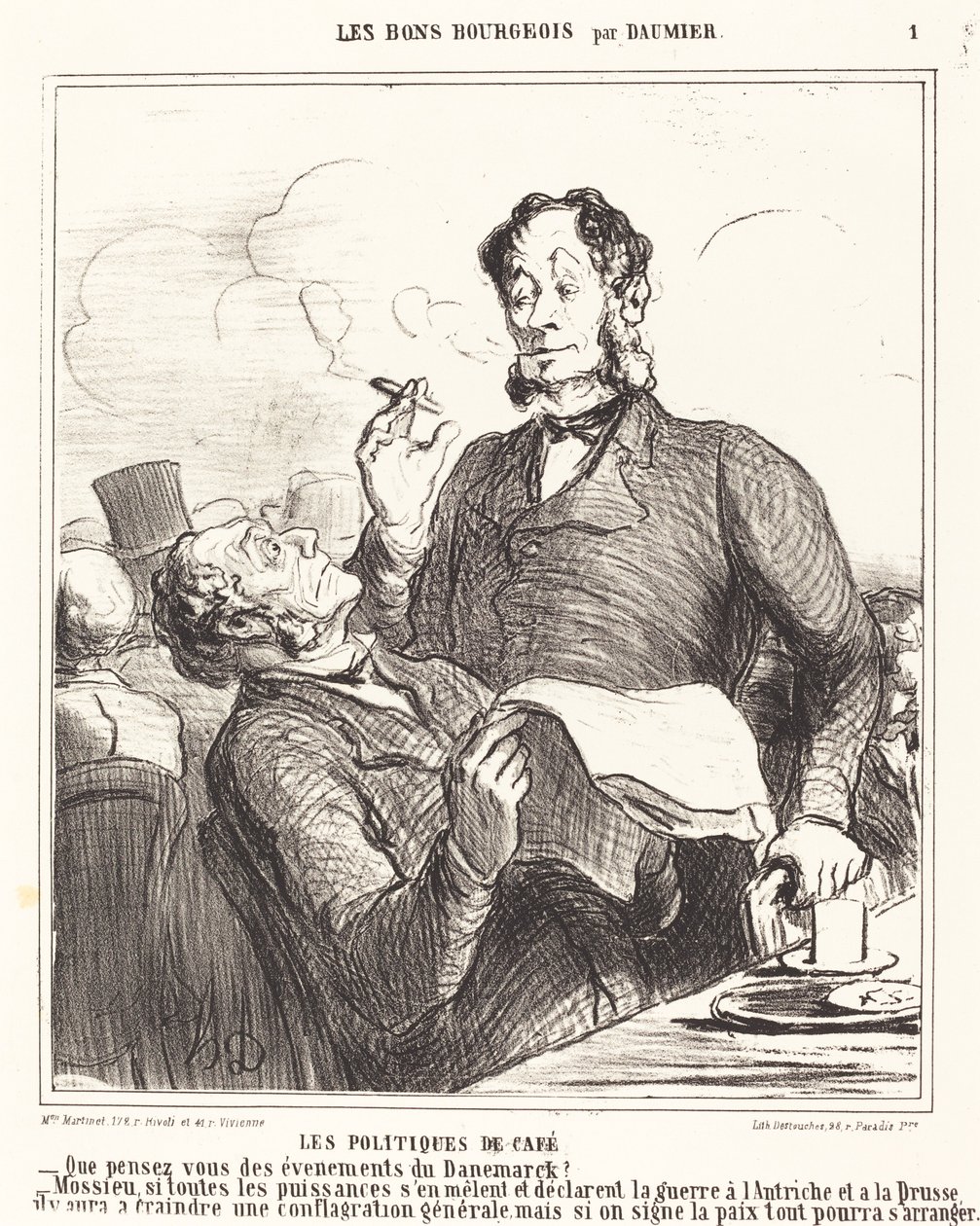 Zásady kávy od Honoré Daumier
