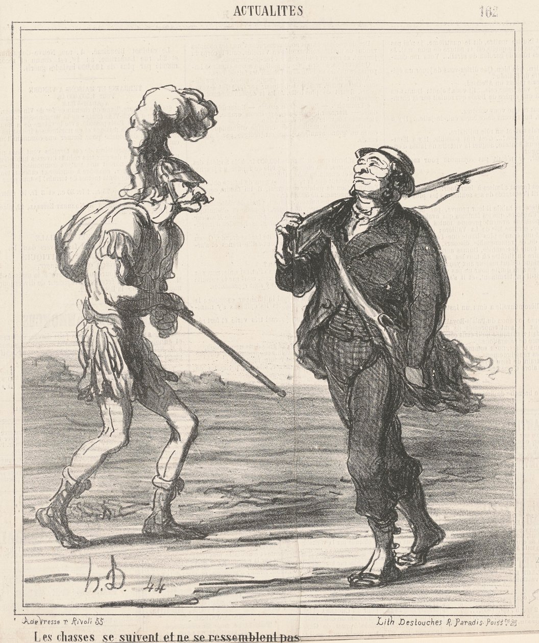 Lov... Nevypadejte stejně od Honoré Daumier