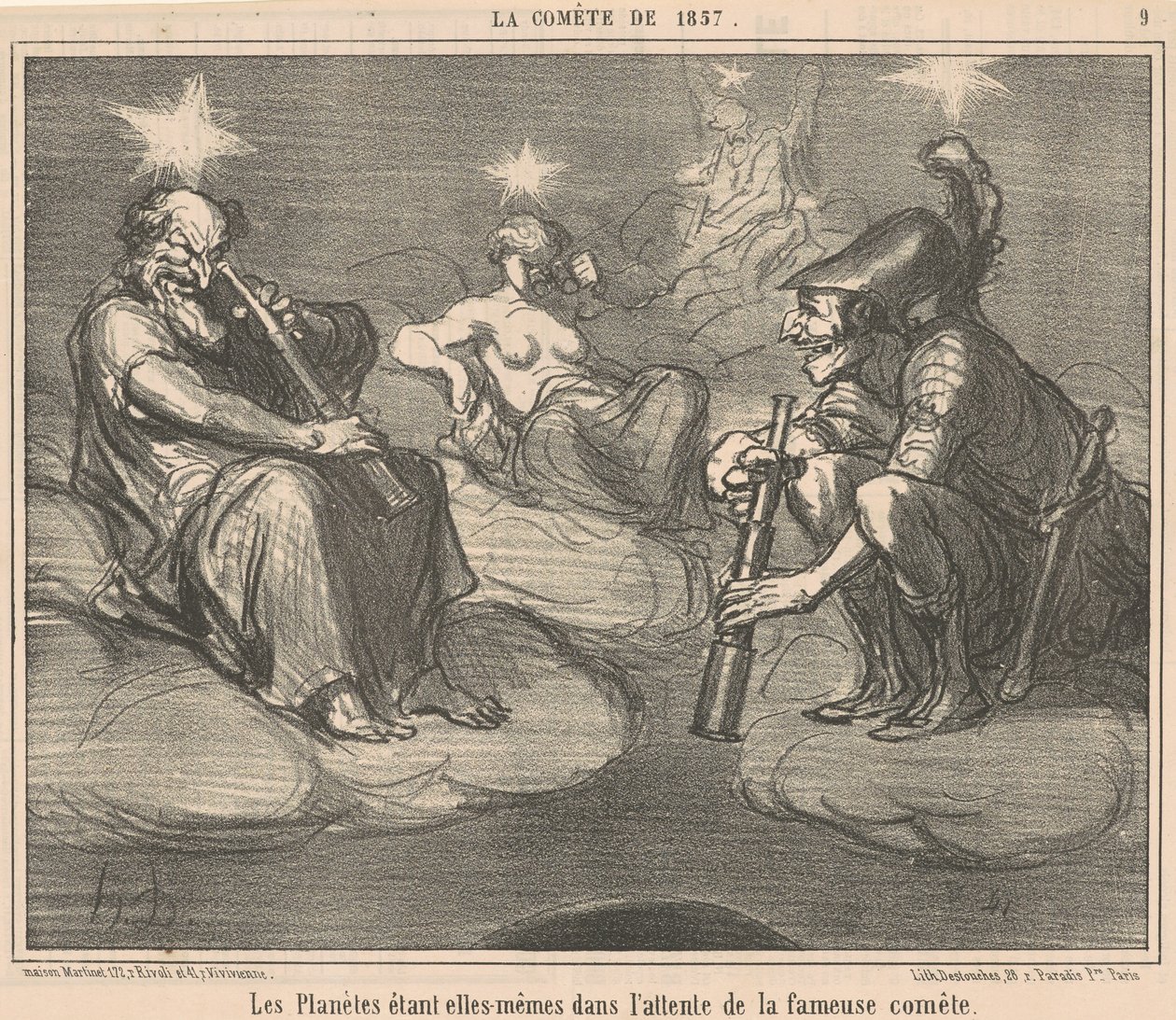 Planety jsou samy v... od Honoré Daumier
