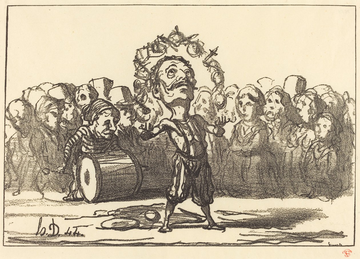 Horské břehy od Honoré Daumier