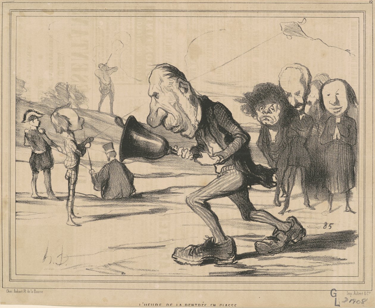 Zpátky do školy od Honoré Daumier