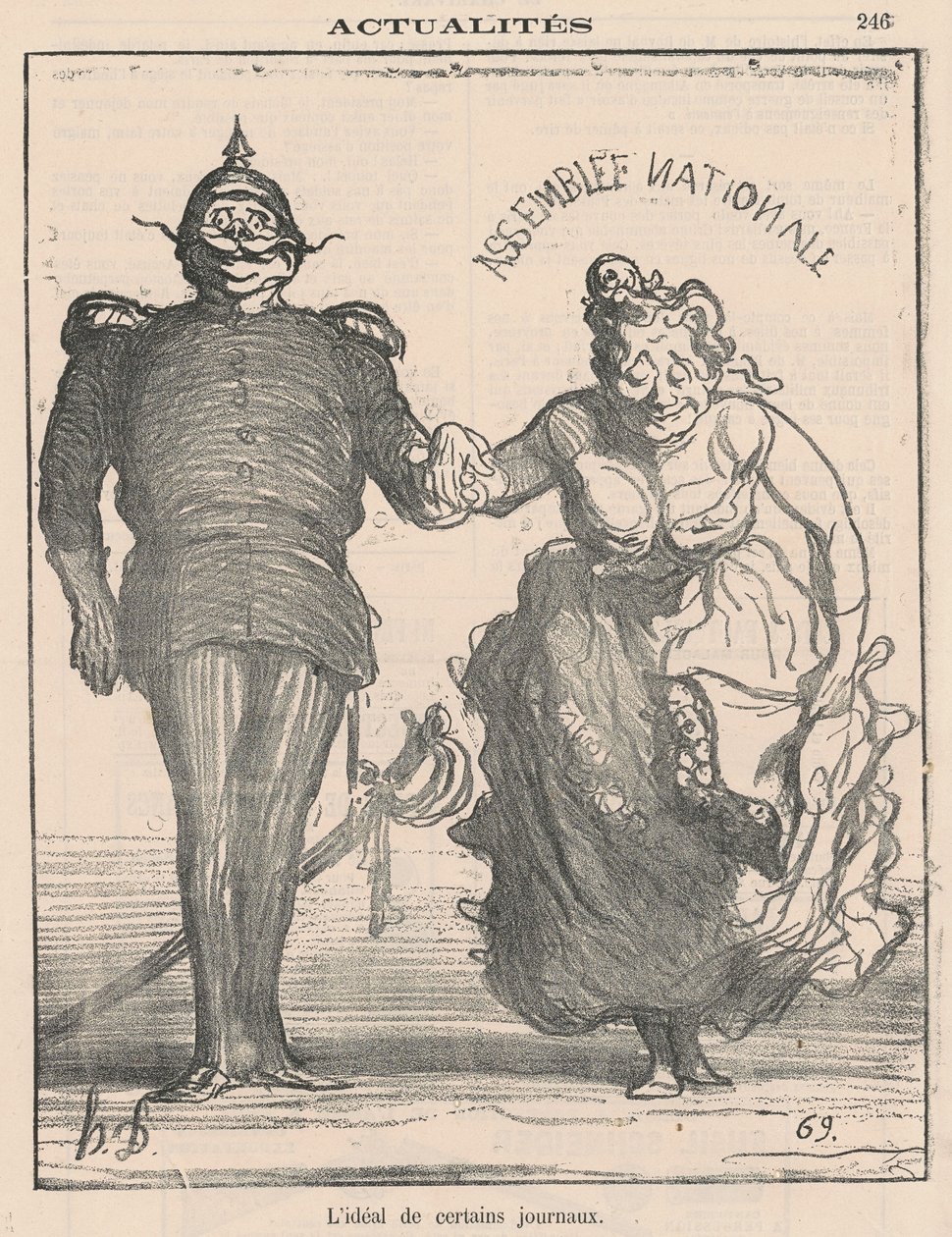 Ideál určitých novin od Honoré Daumier