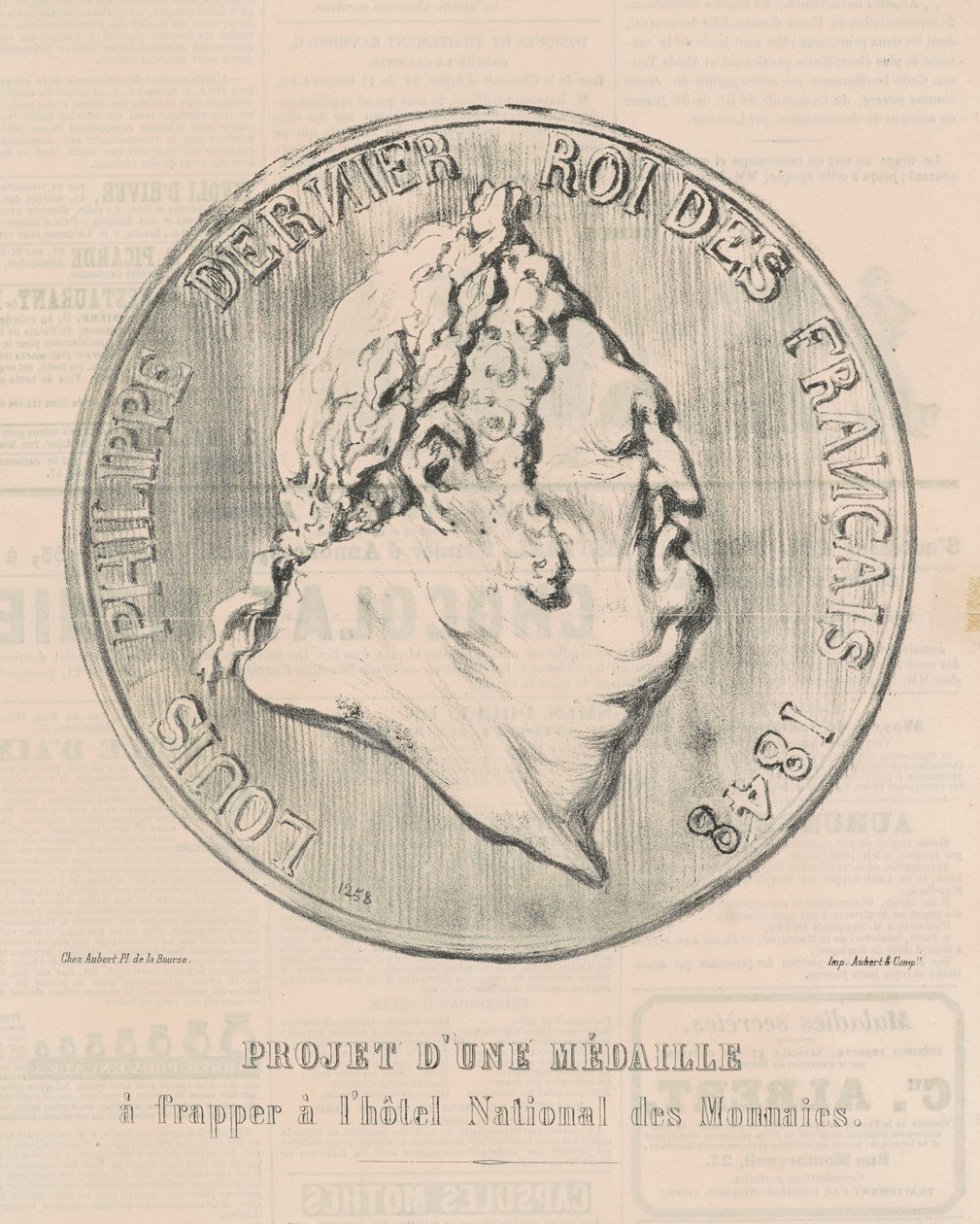 Louis-Philippe, poslední král Francie od Honoré Daumier