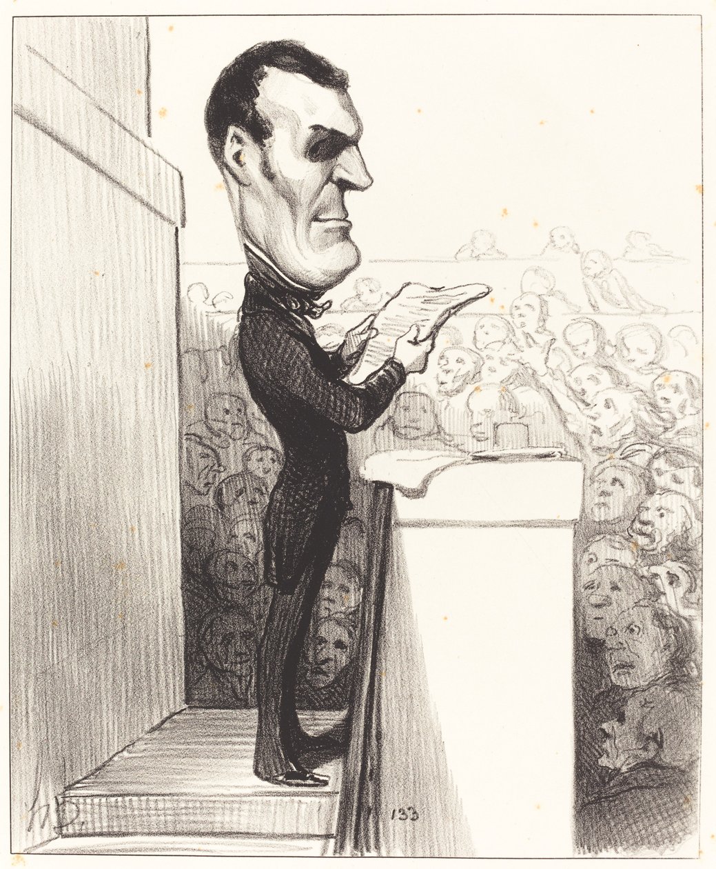 M.L.P.F. Esquirou de Parieu od Honoré Daumier