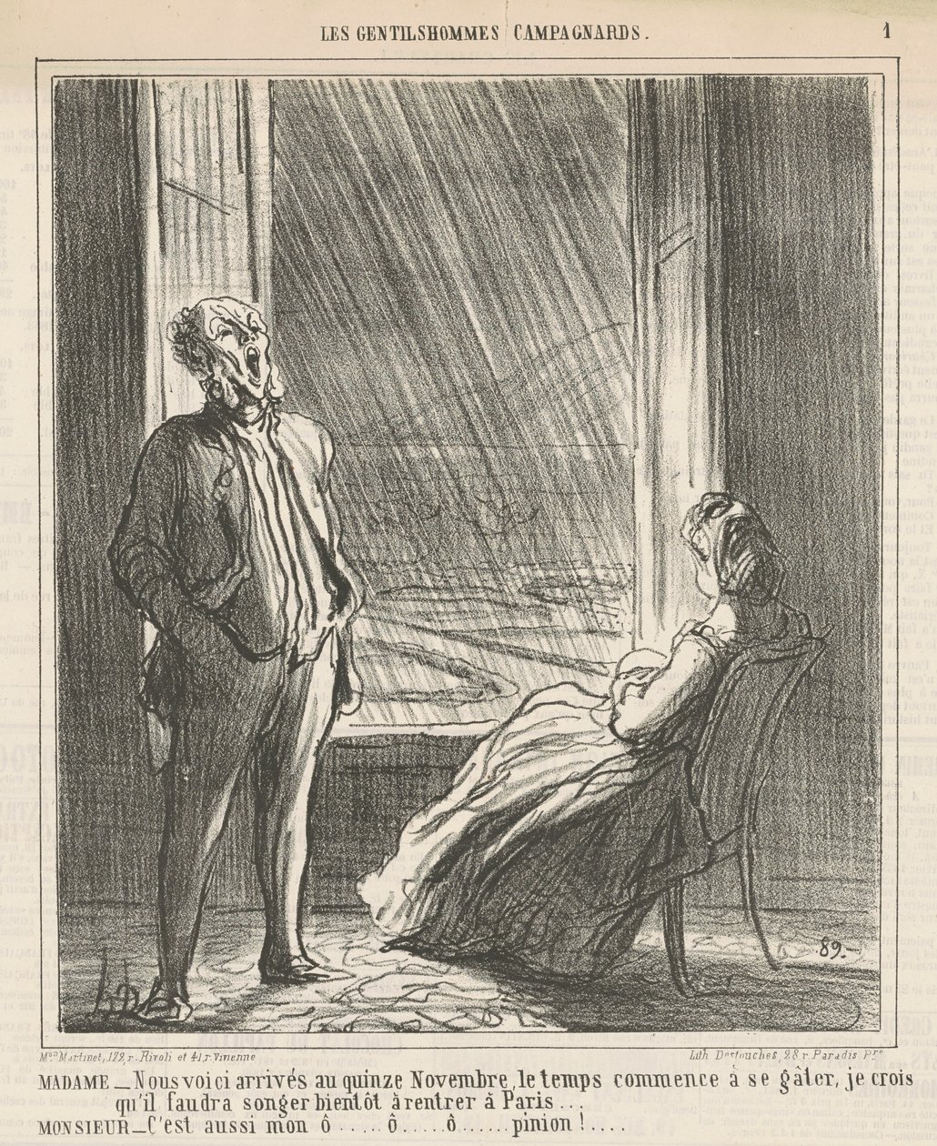 Madam...tady jsme...patnáctého listopadu od Honoré Daumier