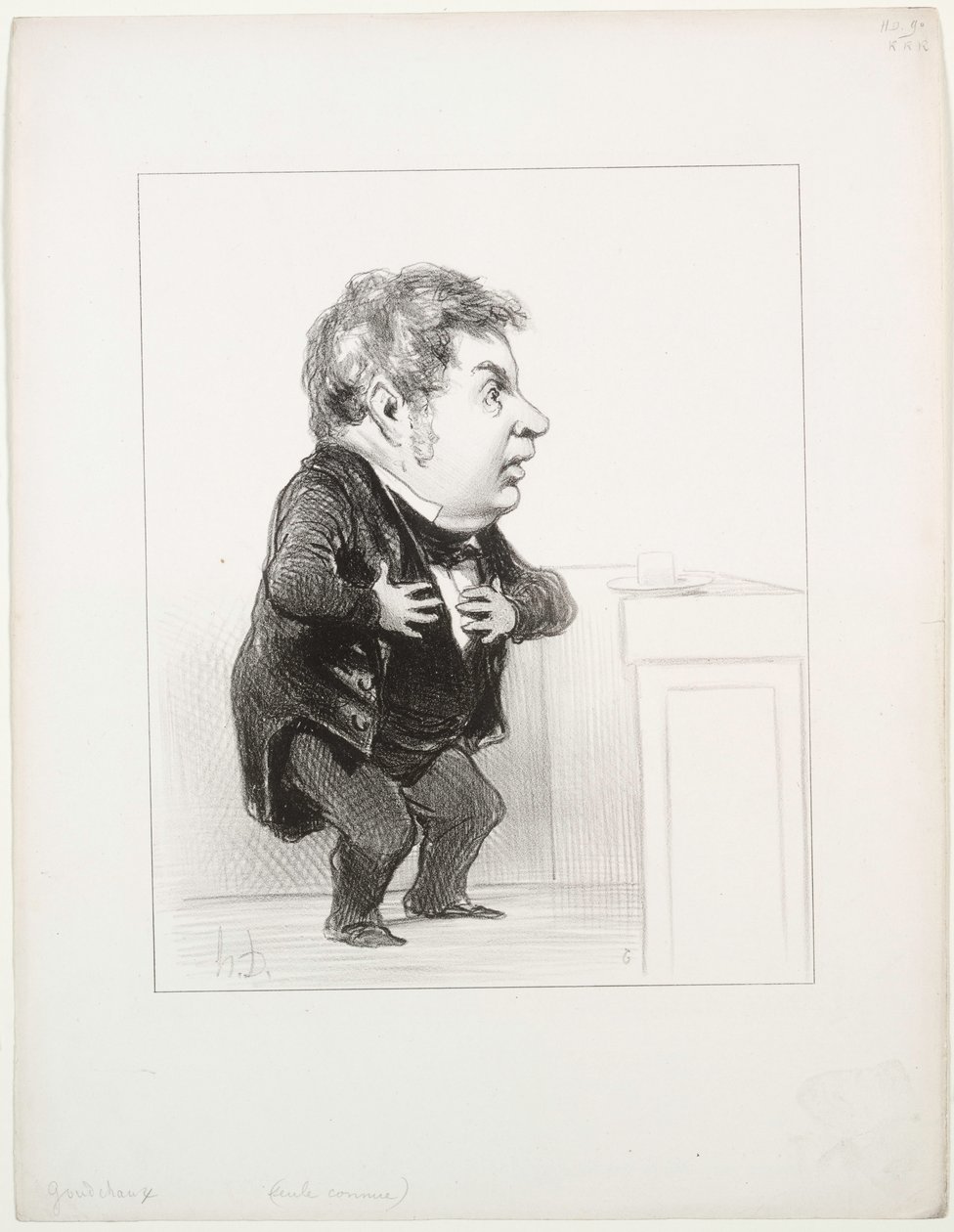Michel Goudchaux, 1849. od Honoré Daumier