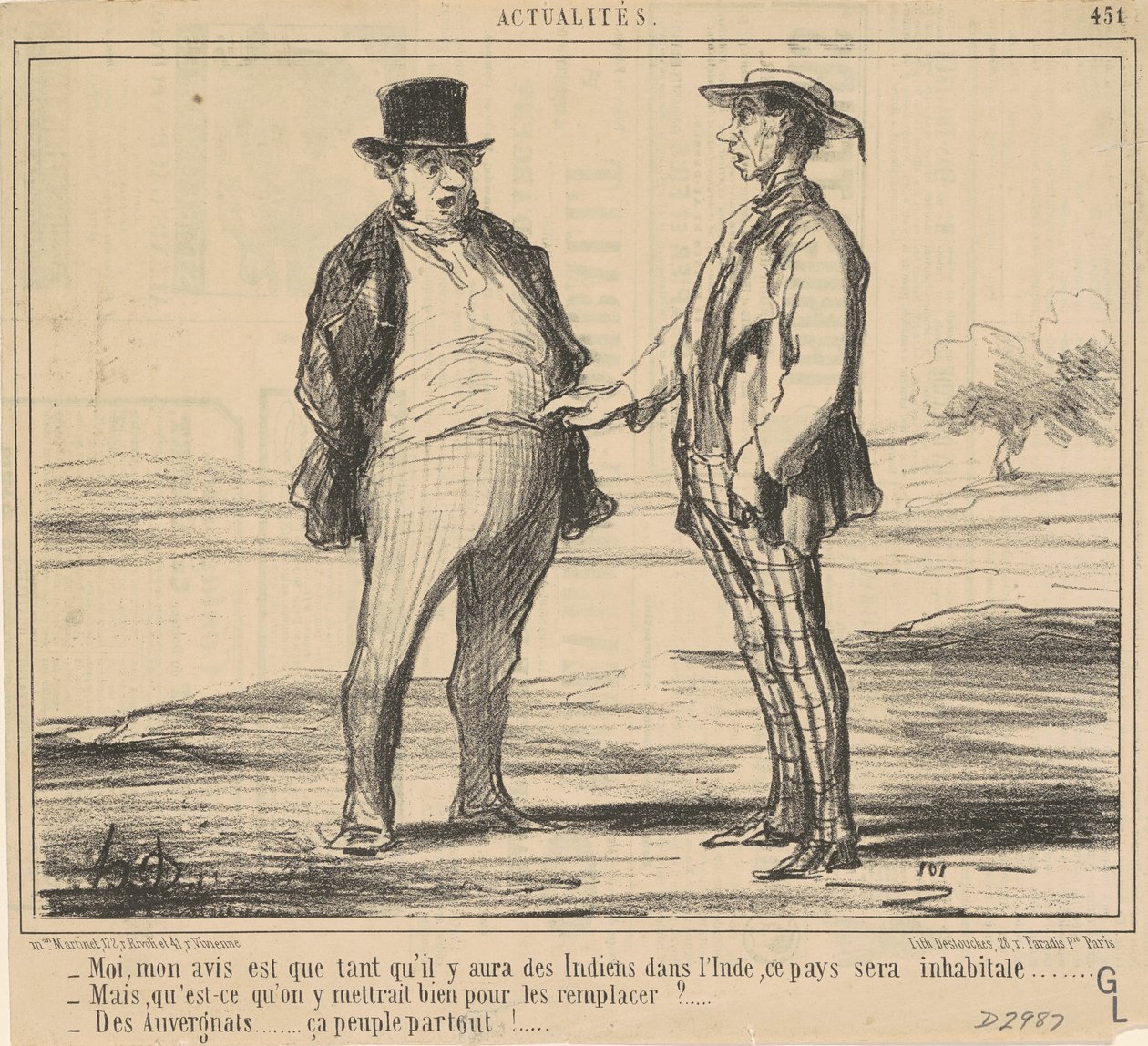 Měsíc, můj názor je... od Honoré Daumier