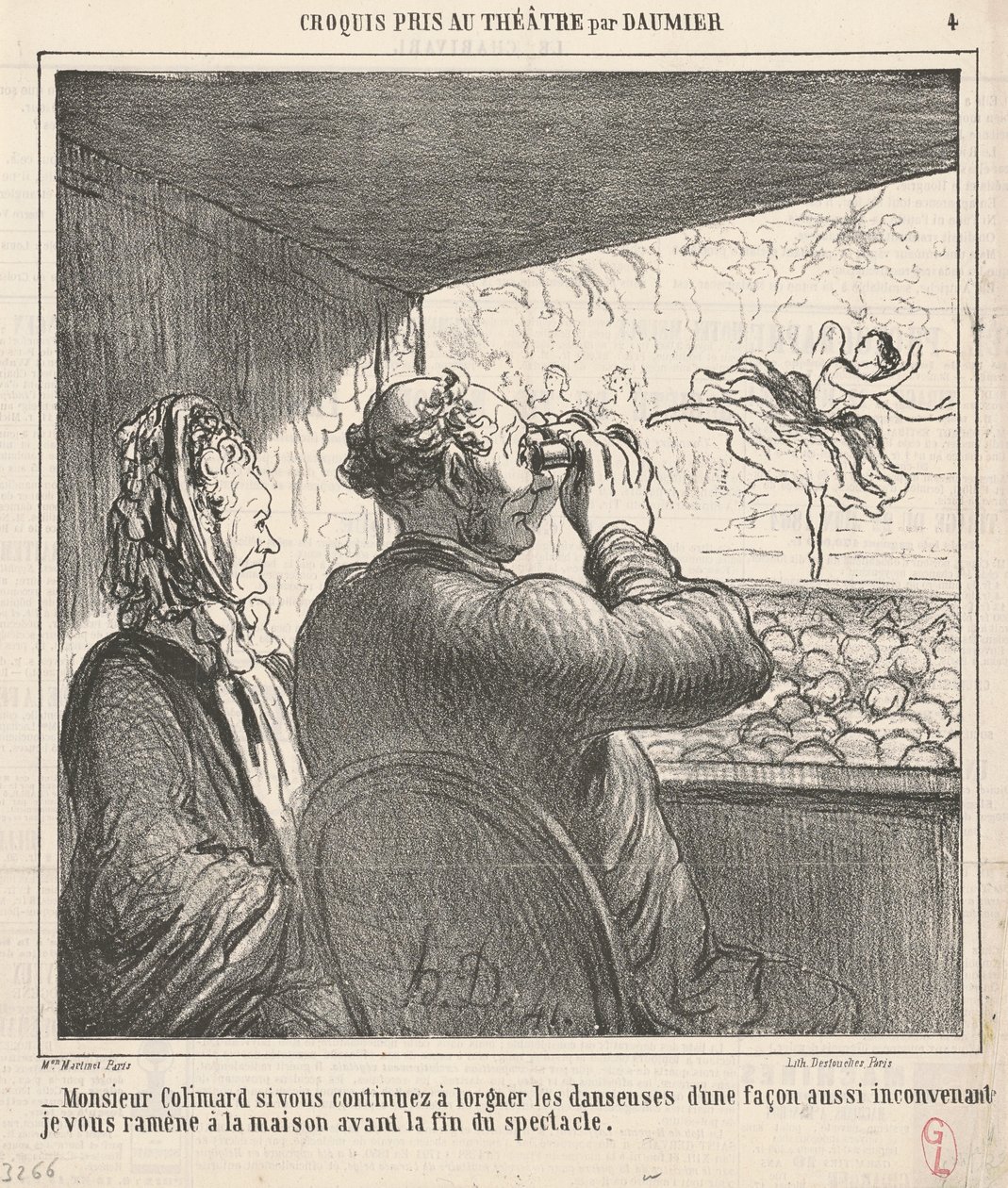 Pane Colimarde, pokud budete pokračovat... od Honoré Daumier