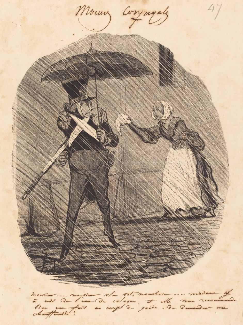 Pane... Pane, tady je váš kapesník od Honoré Daumier