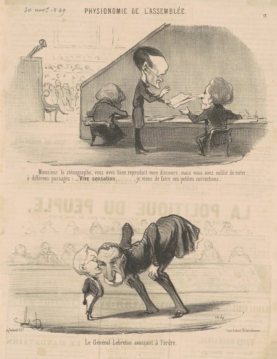 Pane stenografe... od Honoré Daumier