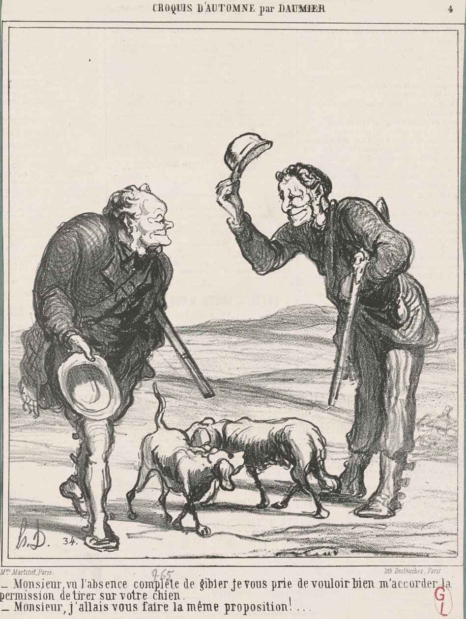 Pane, vzhledem k naprosté nepřítomnosti... od Honoré Daumier