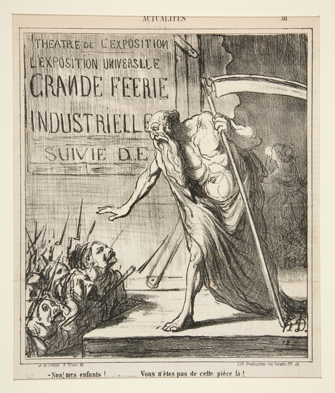 Ani náhodou! moje děti! od Honoré Daumier