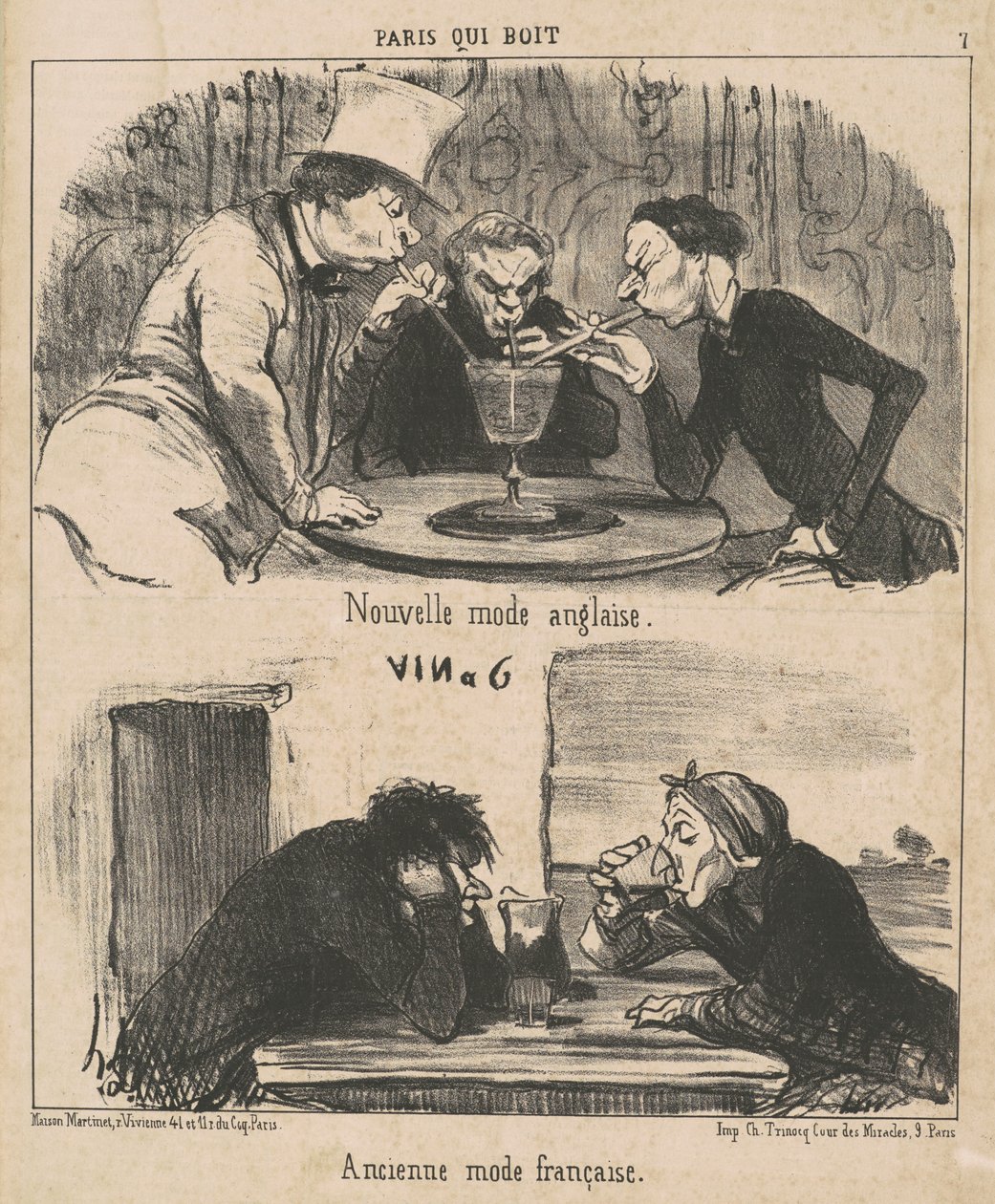 Nová anglická móda od Honoré Daumier