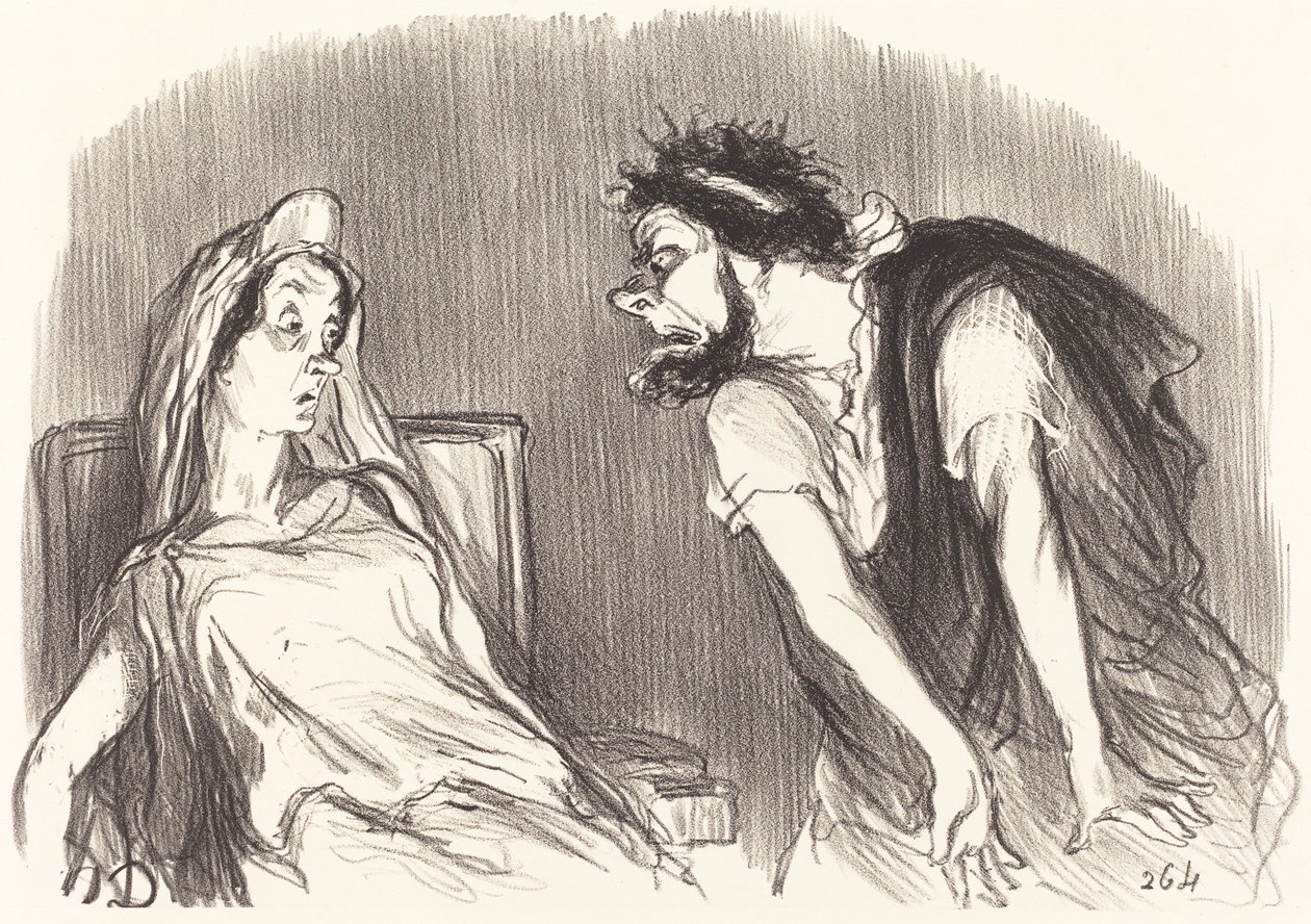Oidipe od Honoré Daumier