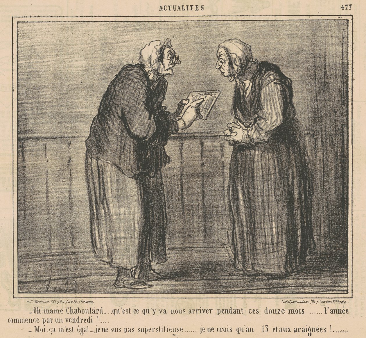 Ach! Mamechaboulard... co se stane... stane... od Honoré Daumier