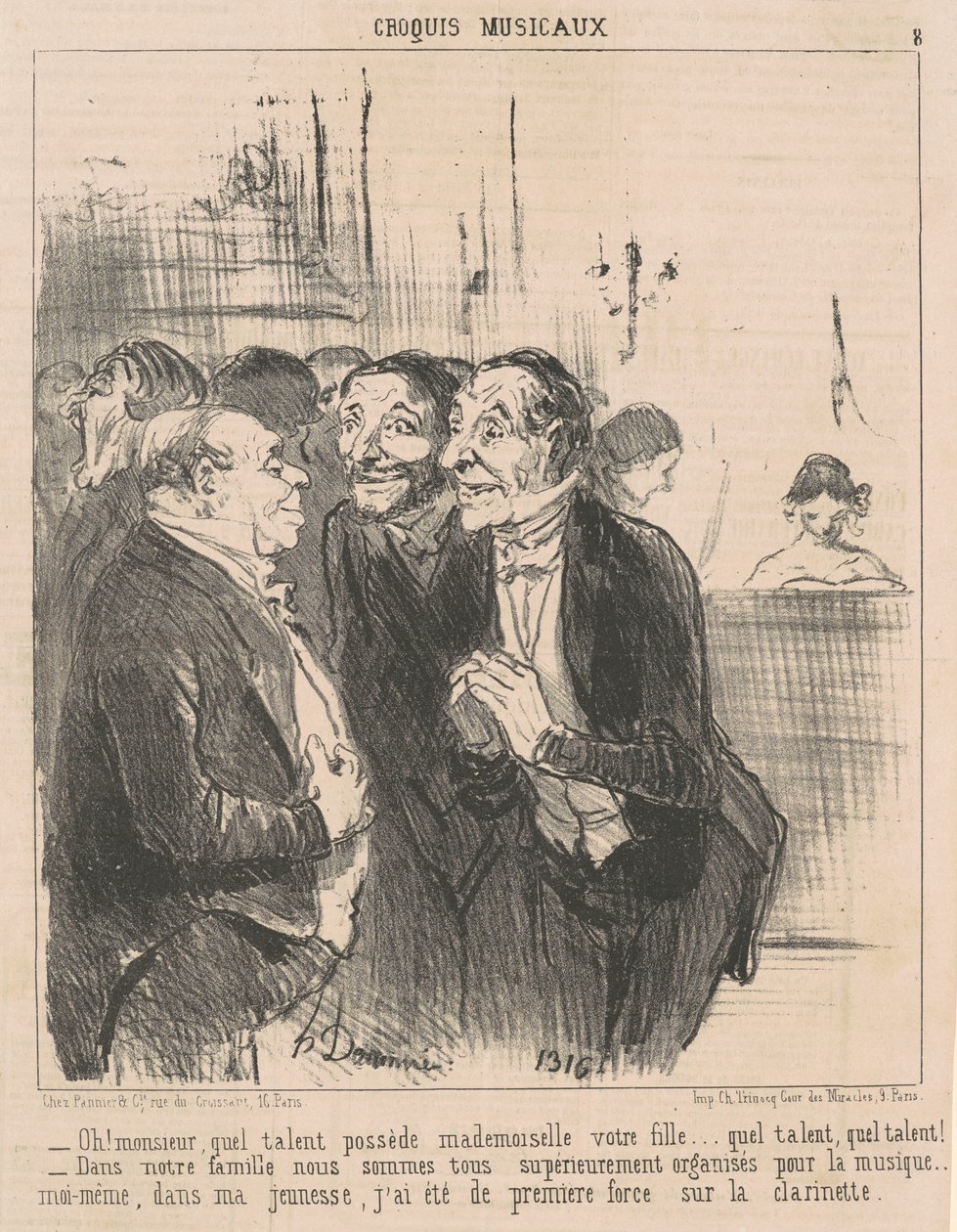 Ach! Pane, jaký talent má... od Honoré Daumier
