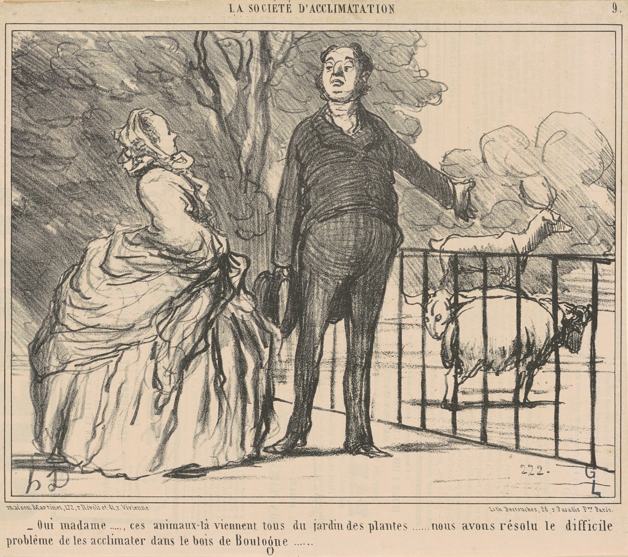 Ano, paní... ta zvířata... od Honoré Daumier