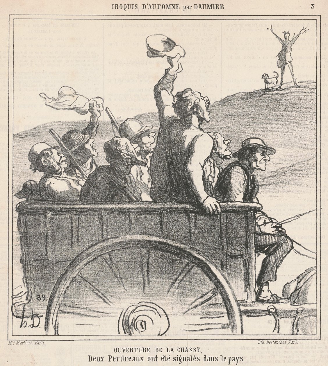 Zahájení lovu od Honoré Daumier