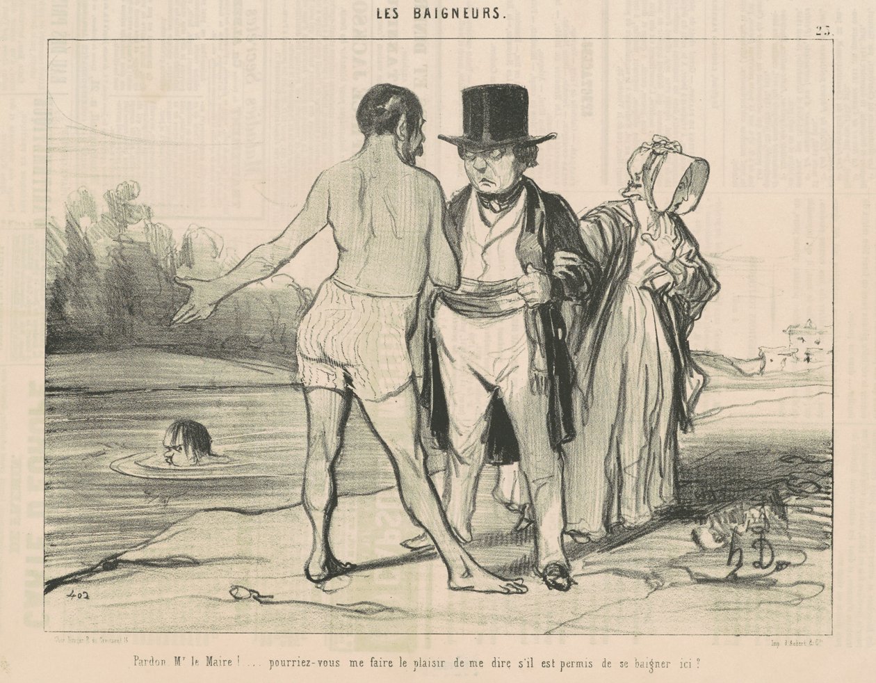 Promiňte, pane starosto! ... mohl bys ... od Honoré Daumier