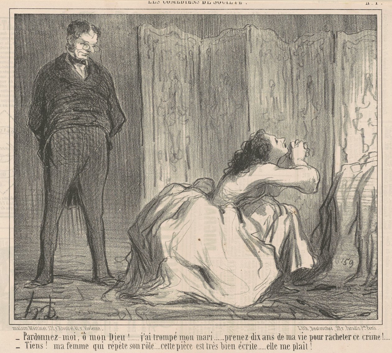 Odpusť mi, můj bože! ... od Honoré Daumier