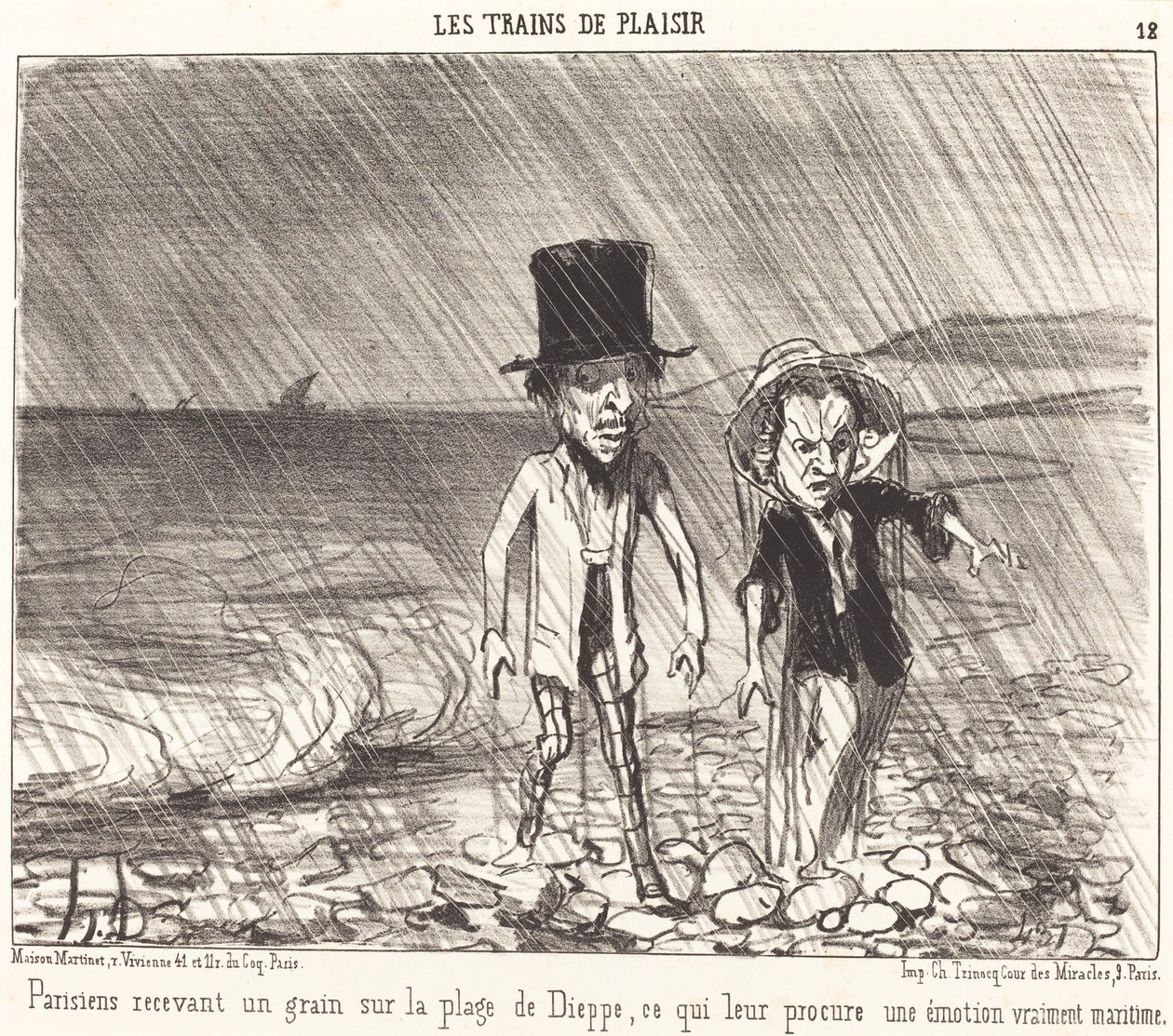 Pařížané dostávají obilí... od Honoré Daumier