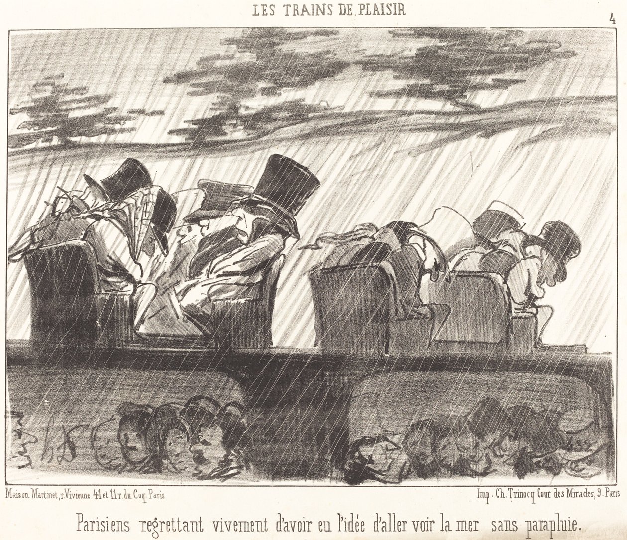 Pařížané hluboce litují... od Honoré Daumier