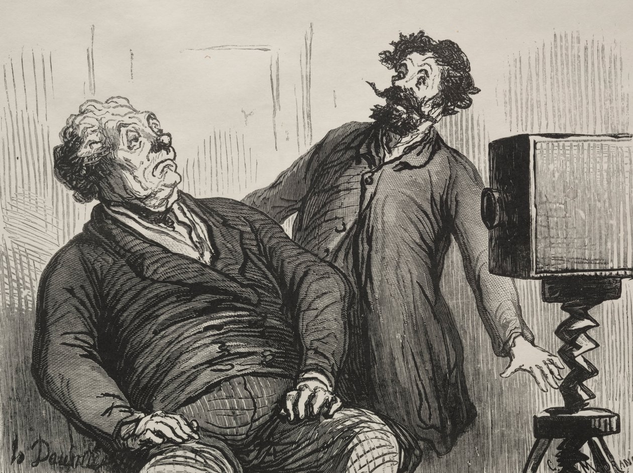 Photographe et photographiés. od Honoré Daumier