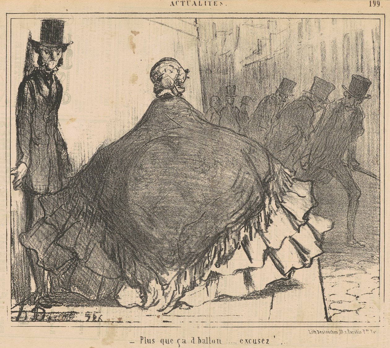 Víc než ten míč... Promiňte! ... od Honoré Daumier