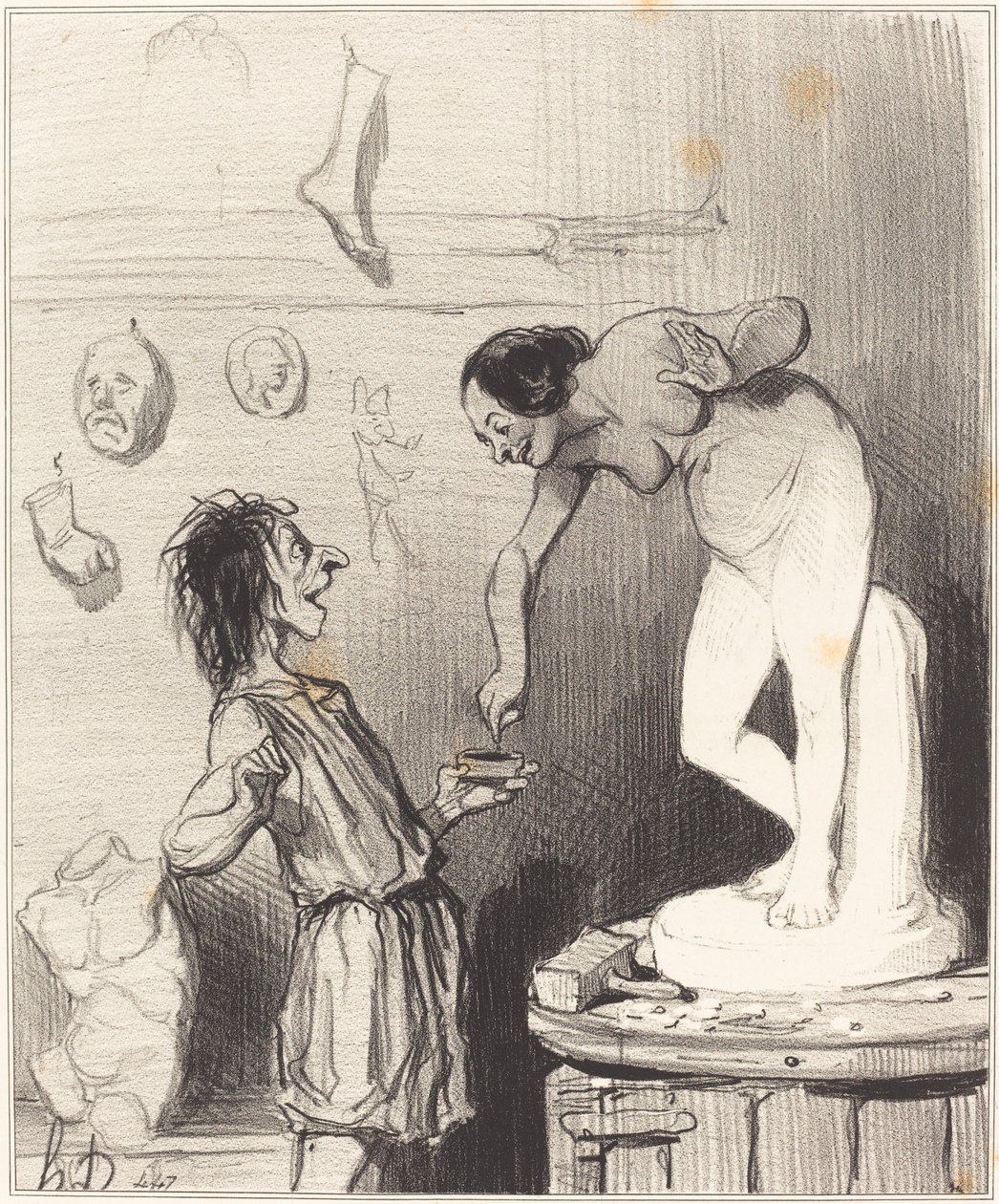 Pygmalion od Honoré Daumier