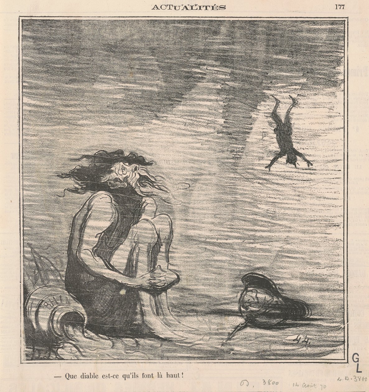 Co tam sakra dělají! od Honoré Daumier