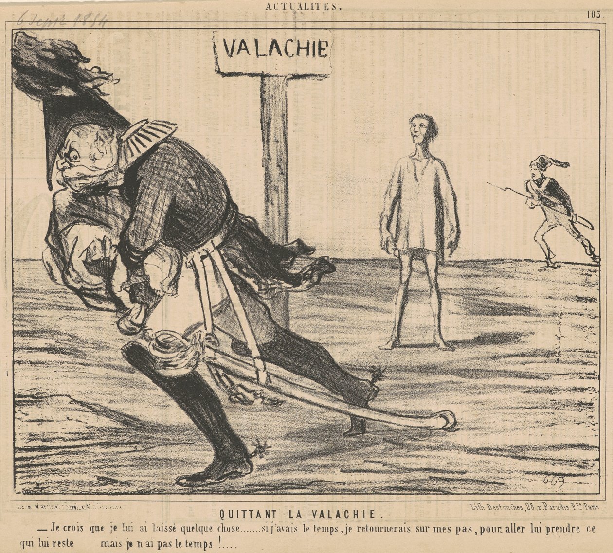 Odjezd z Valašska od Honoré Daumier