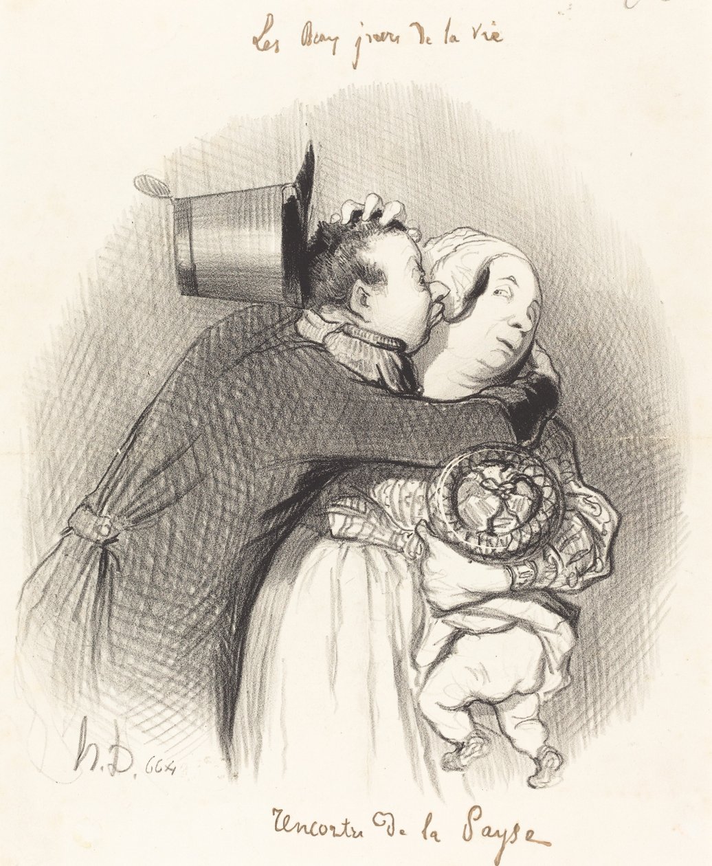 Setkání země od Honoré Daumier