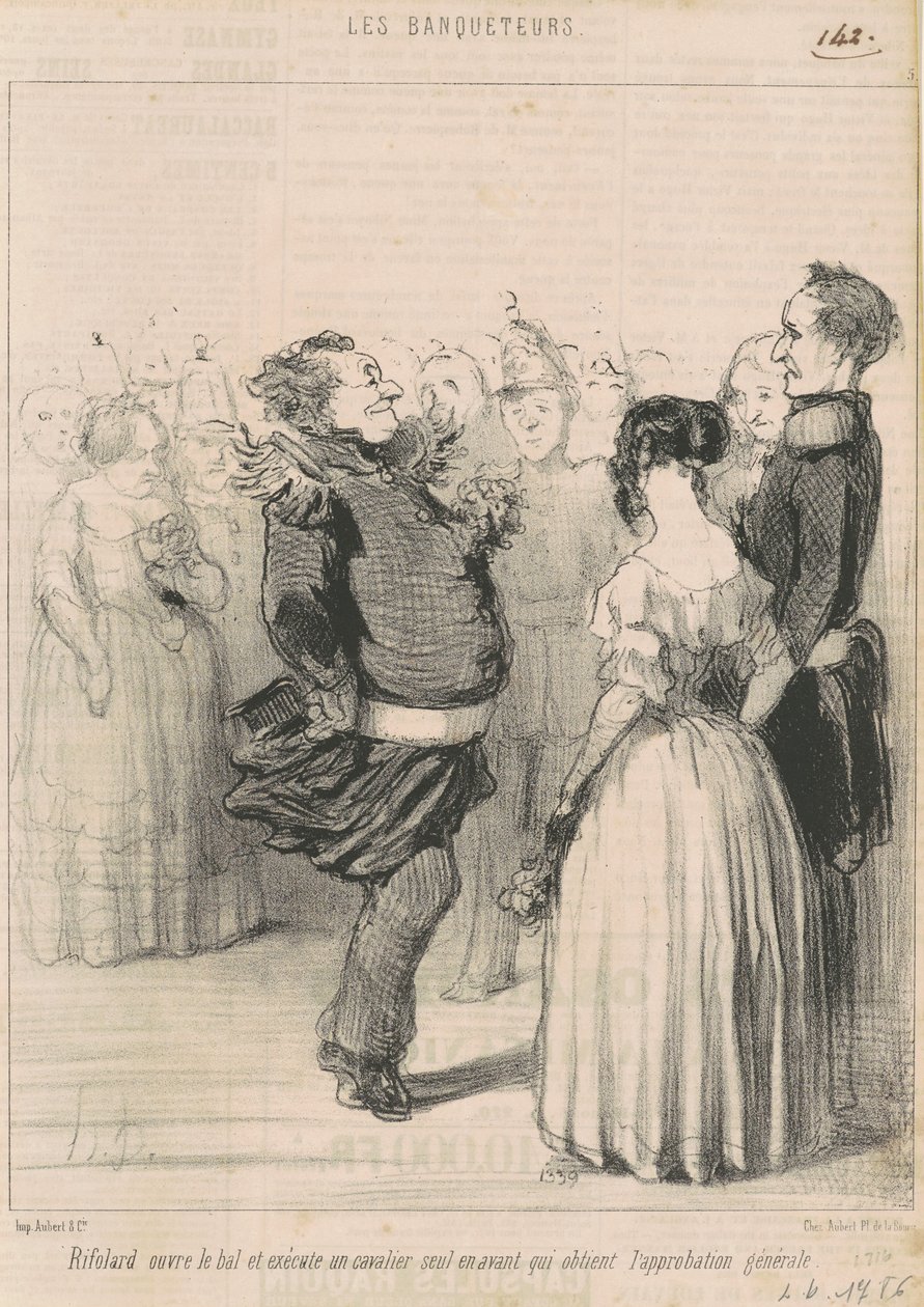 Rifolard otevírá míč... od Honoré Daumier