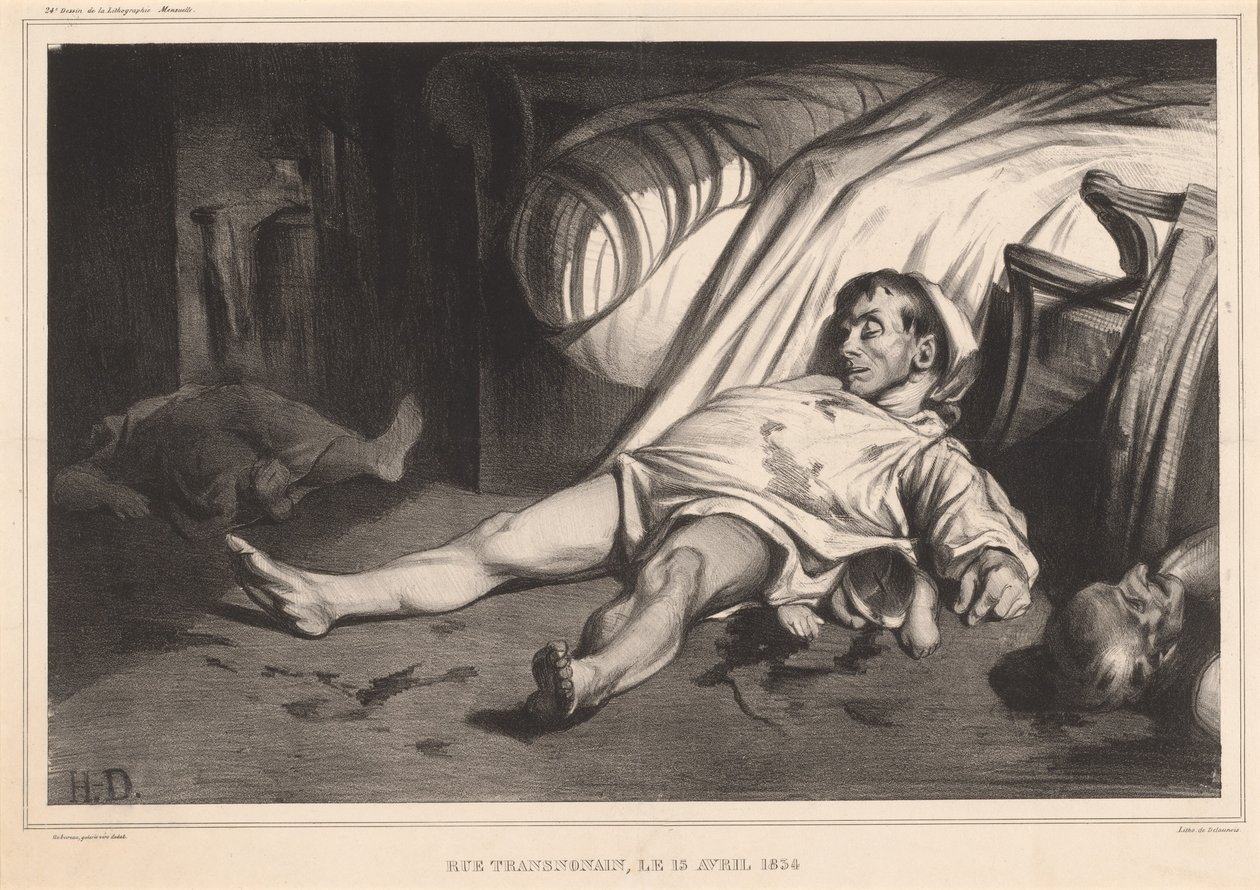Rue Transnonain, 15. dubna 1834 od Honoré Daumier