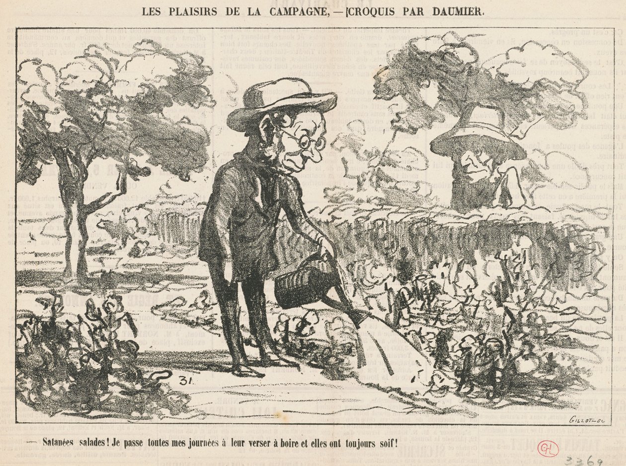 Zatracené saláty... od Honoré Daumier
