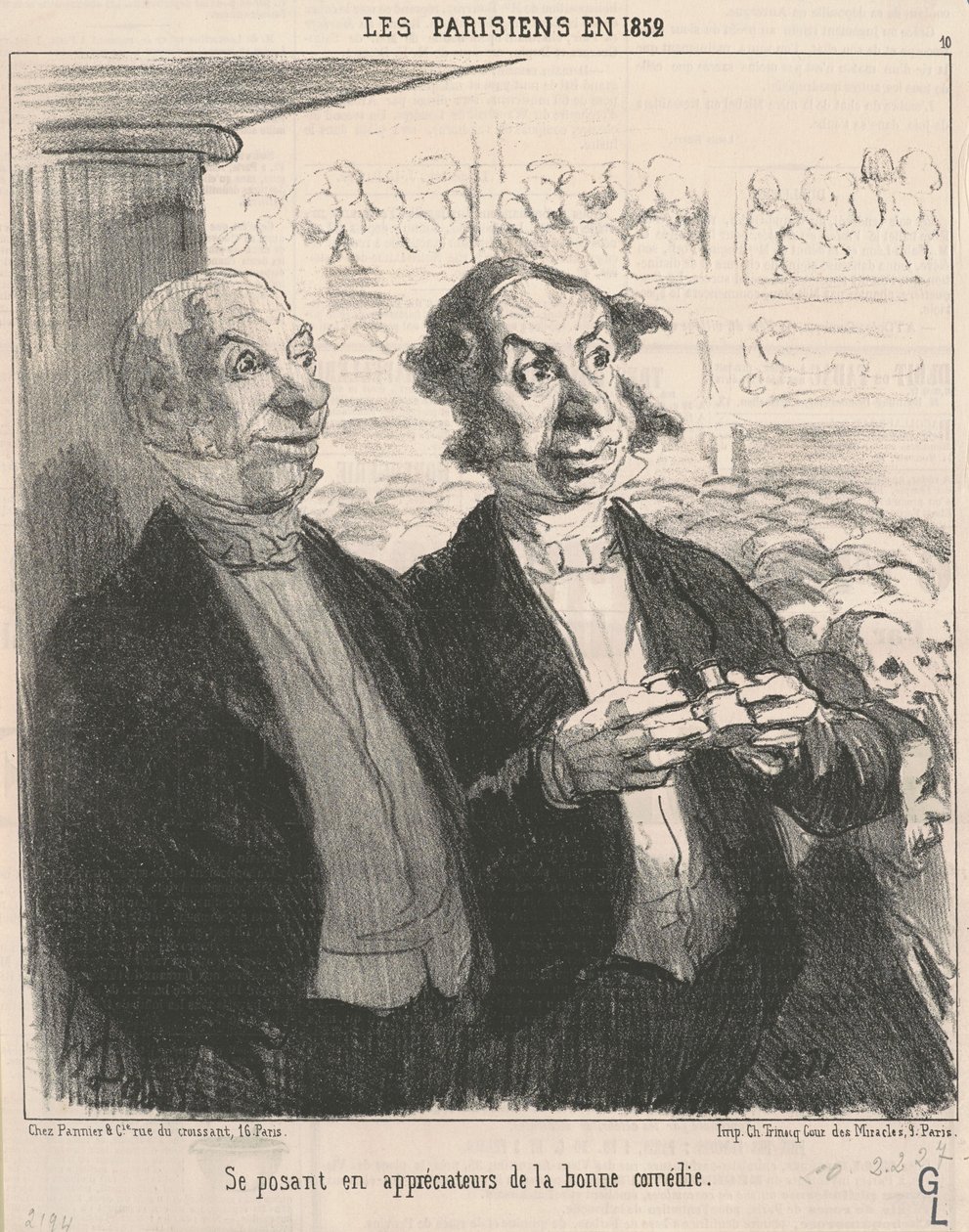 vydávat se za oceňovatele od Honoré Daumier