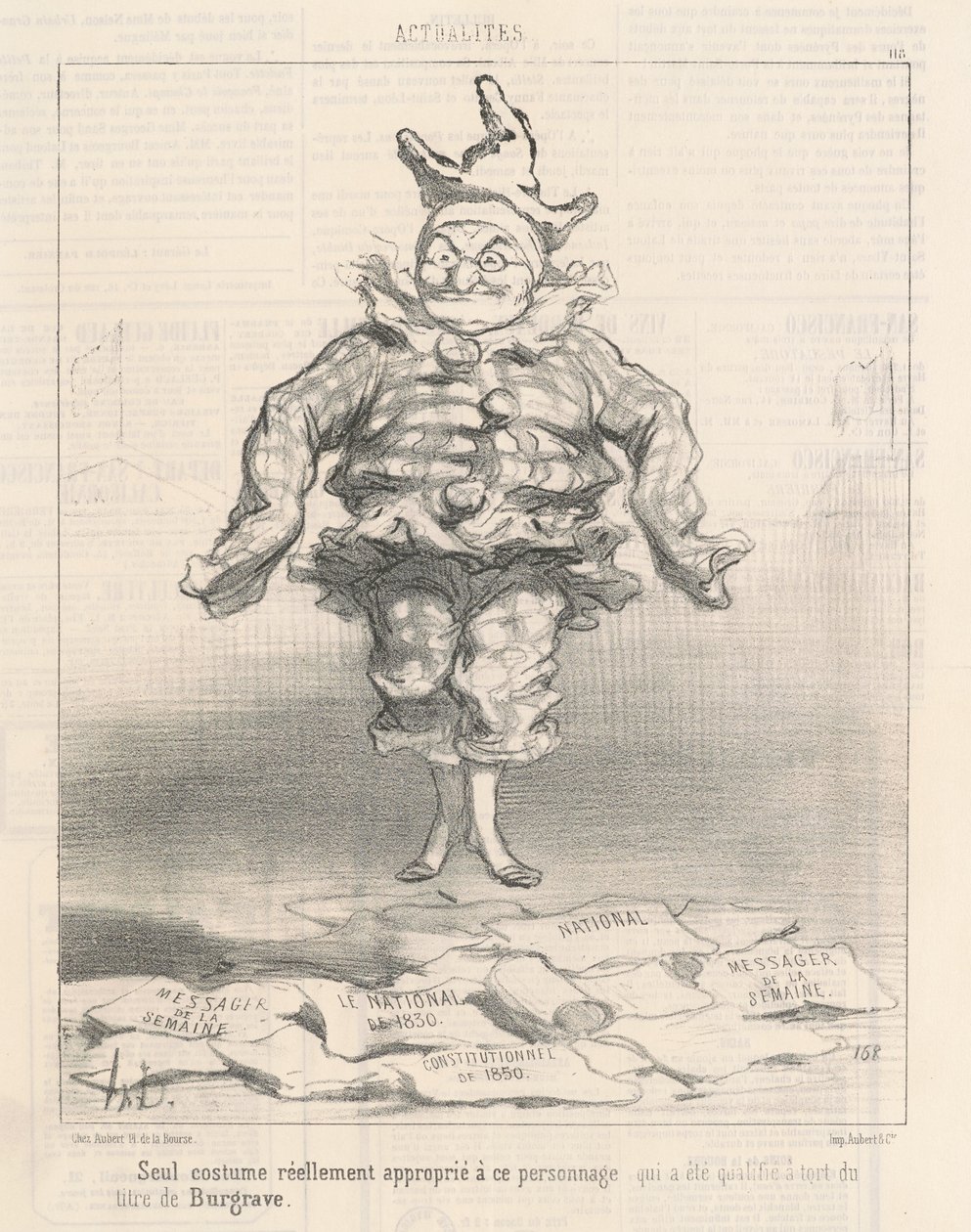 Pouze kostým ...vhodný pro tuto postavu od Honoré Daumier