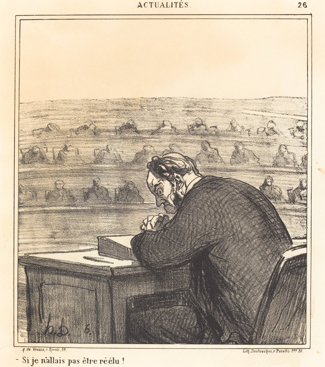 Kdybych nechtěl být znovu zvolen! od Honoré Daumier