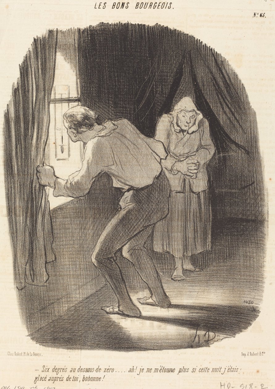 Šest stupňů pod nulou... od Honoré Daumier