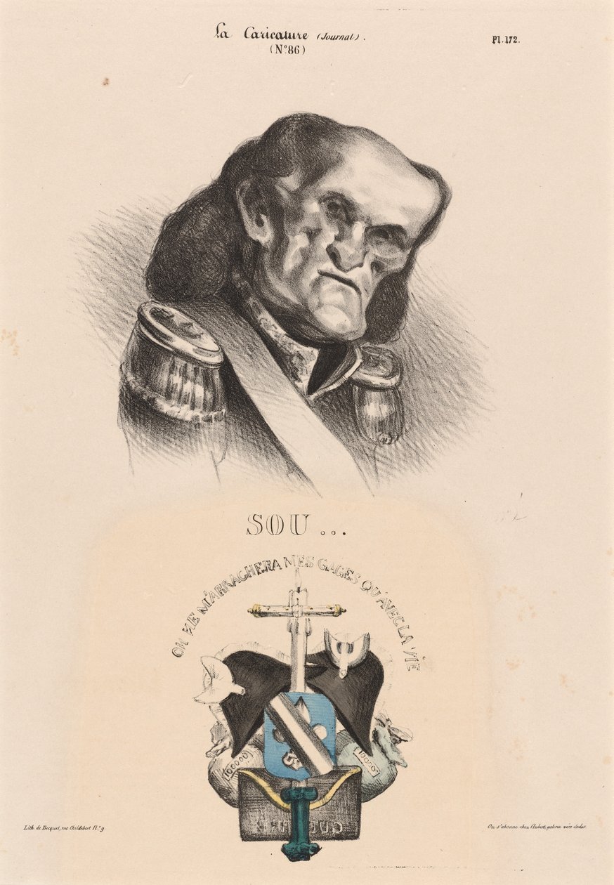 Soult (maršál) od Honoré Daumier