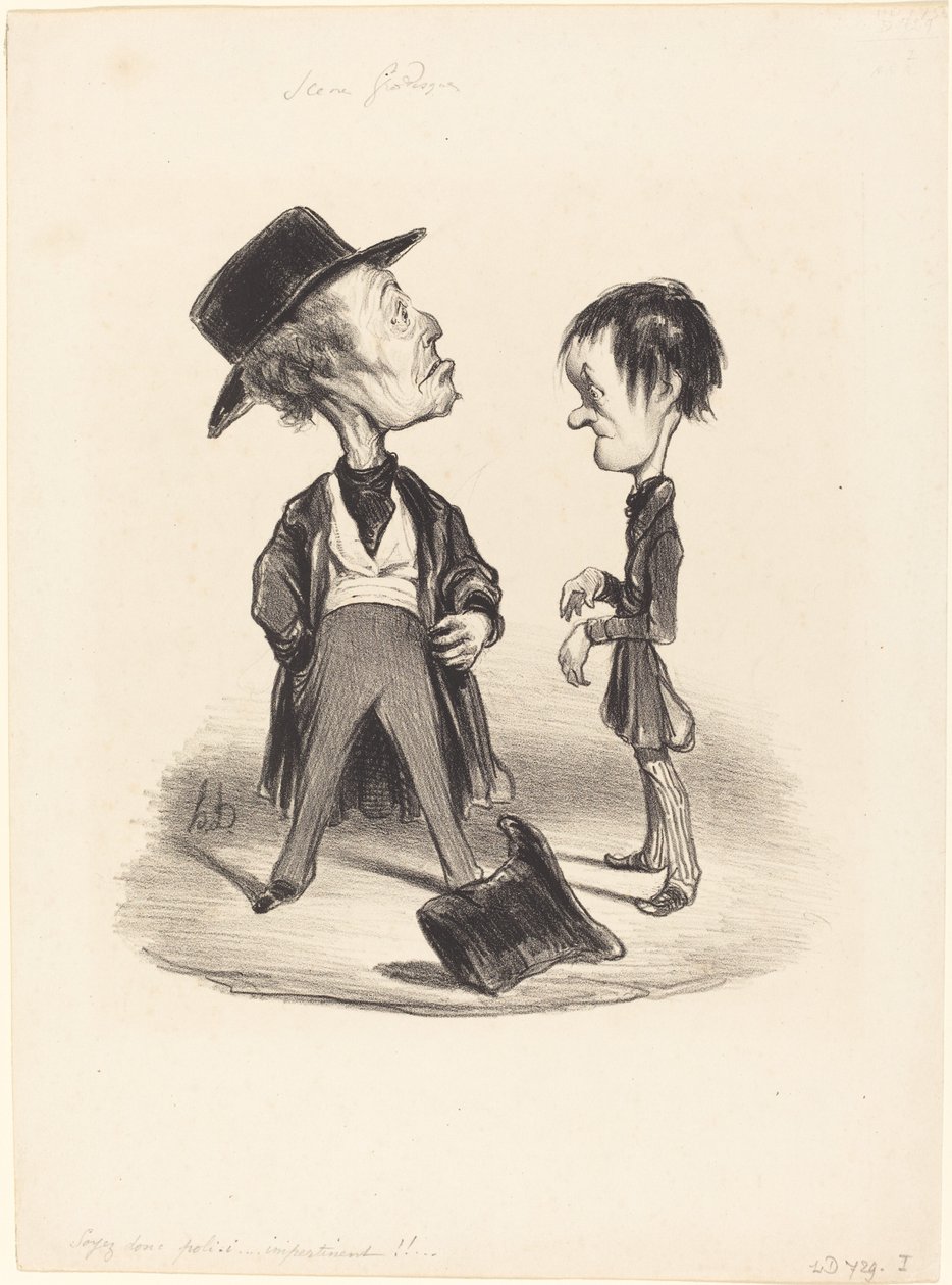 Tak buď zdvořilý...já... od Honoré Daumier