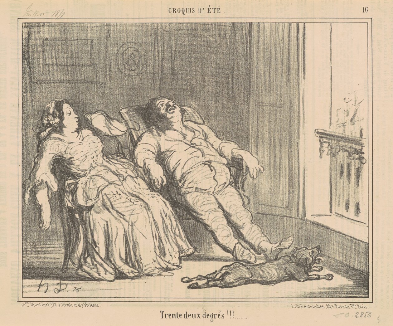 Zkuste dva stupně!!! od Honoré Daumier