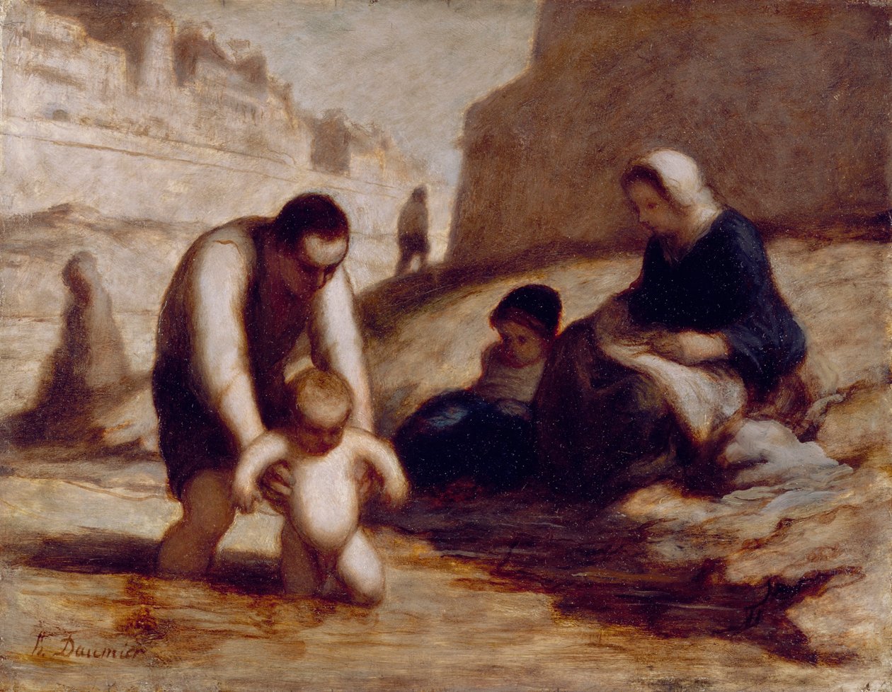 První koupel od Honoré Daumier