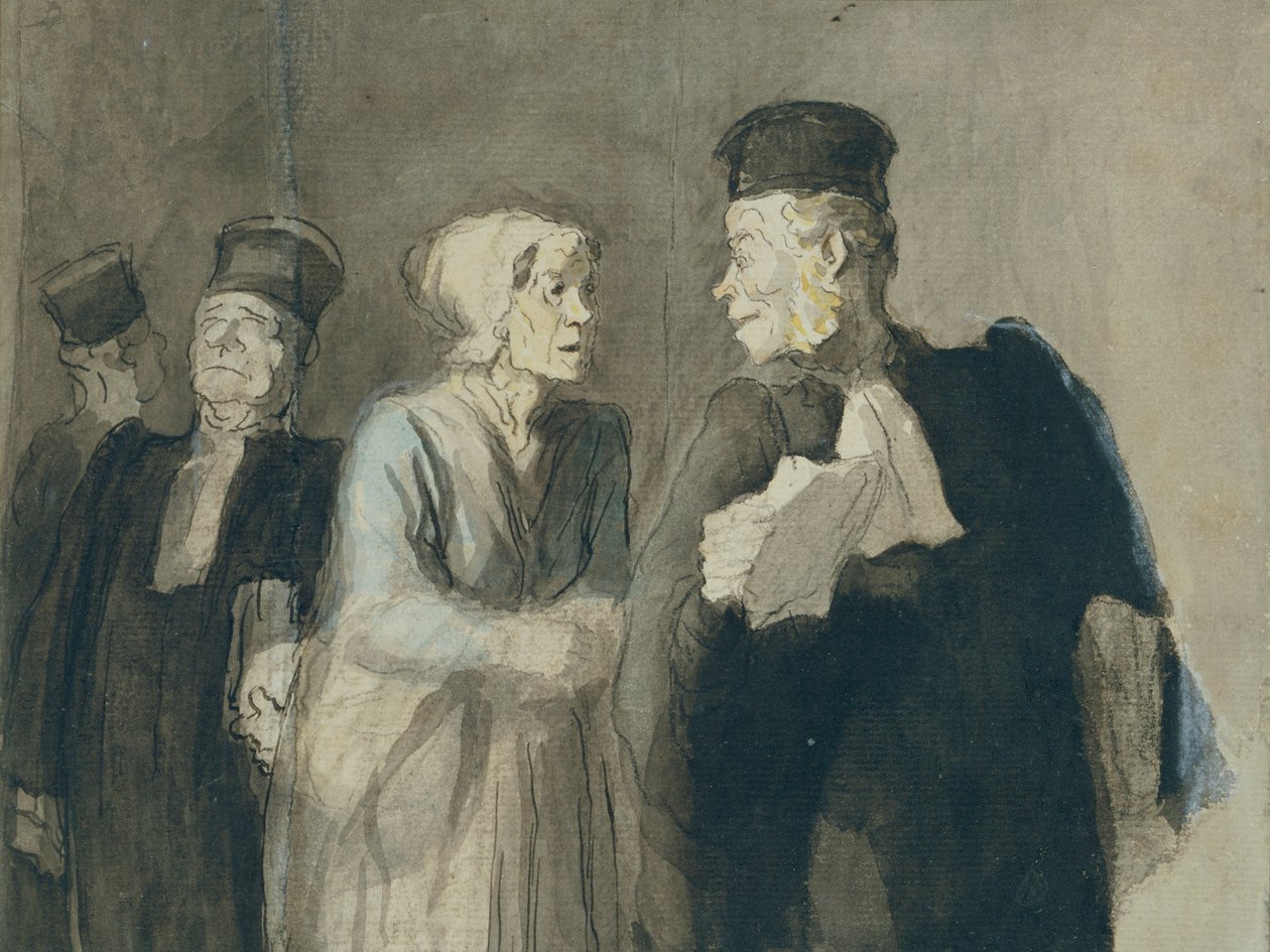„Právník a jeho klient“, 1862-64 od Honoré Daumier