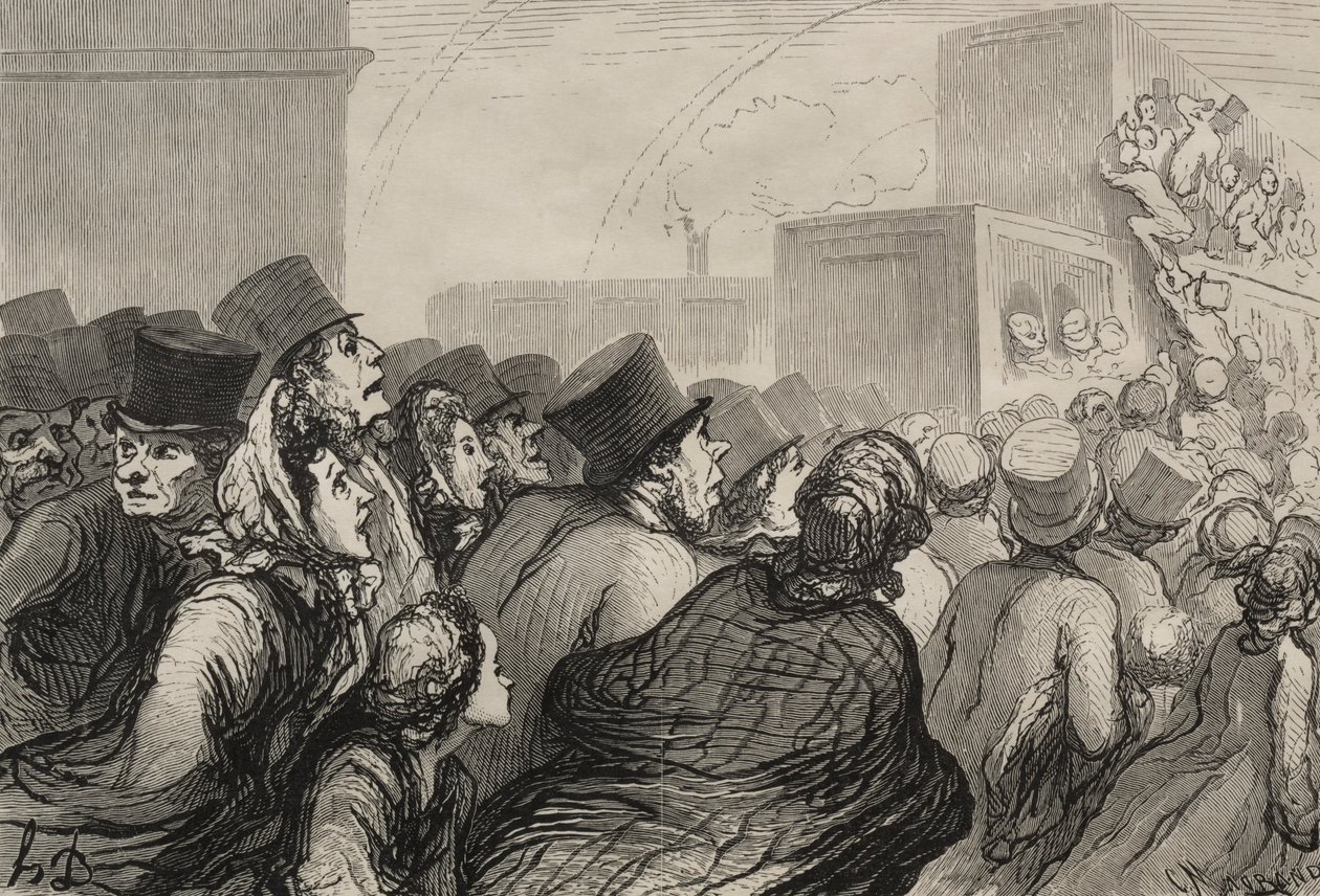 Železnice: Nedělní exkurze. od Honoré Daumier