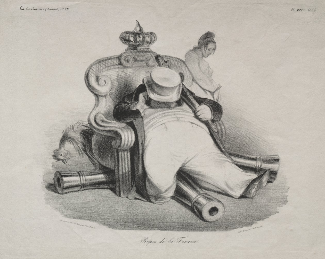 Odpočinek Francie od Honoré Daumier