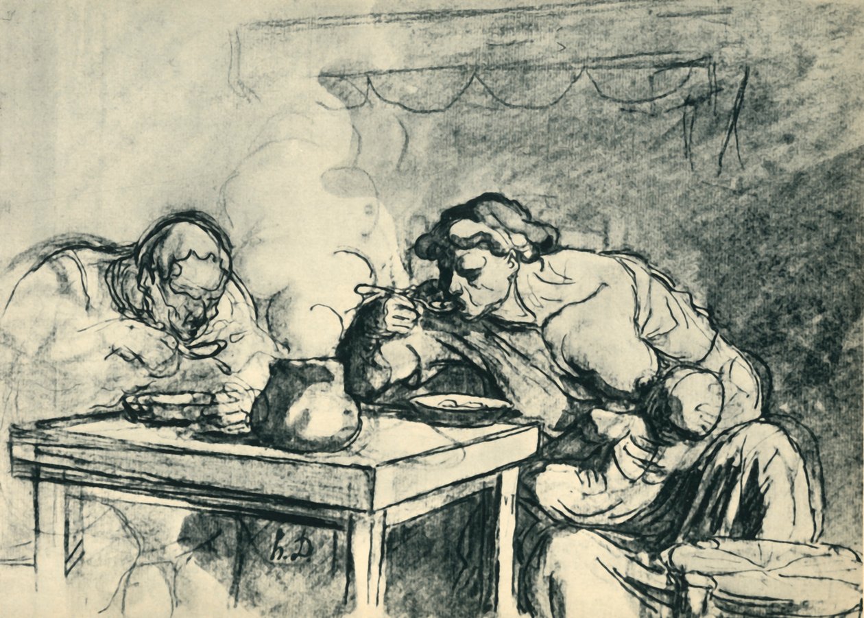 Polévka, c1862-1865, 1943. od Honoré Daumier